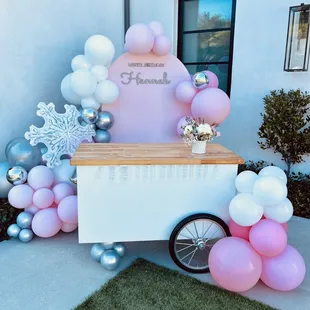 7 year old snow themed birthday