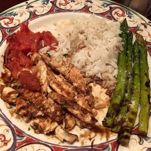 Balsamic Chicken (this was during my meal - plate was presented much nicer than shown)