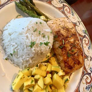 Salmon cooked medium