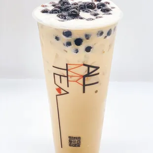 House milk tea with boba