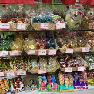 a display of candy