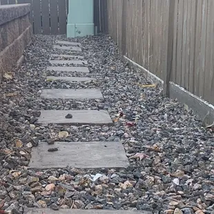 Our slope was leveled by the Allo installers!