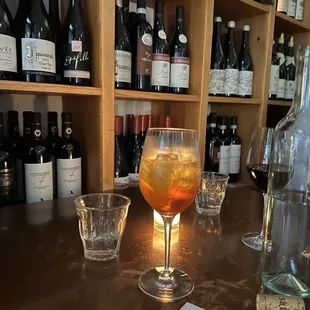 Spritz and wine wall!
