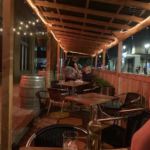 Outside seating