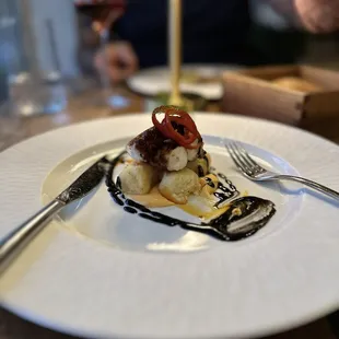 Polpo: octopus legs with gnocchi
