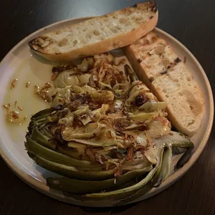 Artichoke appetizer, highlight of the meal