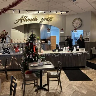 Dining room at Alloush grill at 37091 six mile rd. Still in business.