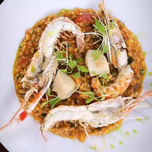 Seafood risotto