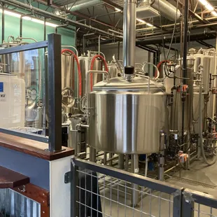 This is where the magic happens!  You can see the brewery from the front hallway.