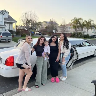 Our limo for the night! Baby not included