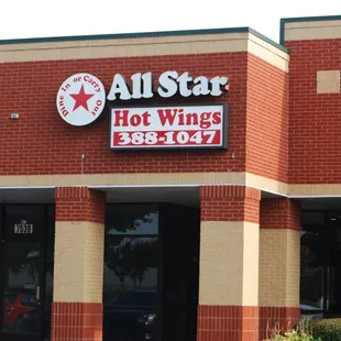 the front of the building