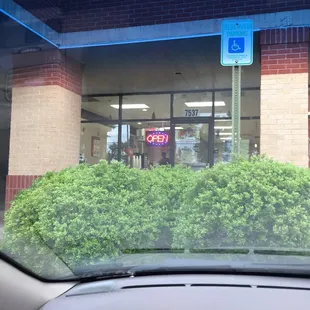 a view from inside a car