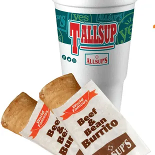 a cup of coffee and two biscuits