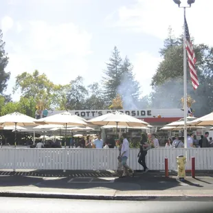 Customers stopping for lunch at Gotts Roadside