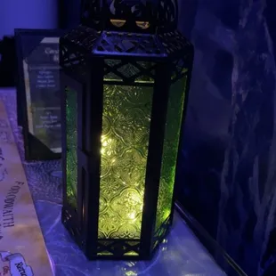 neat themed lantern to add some subtle lightning