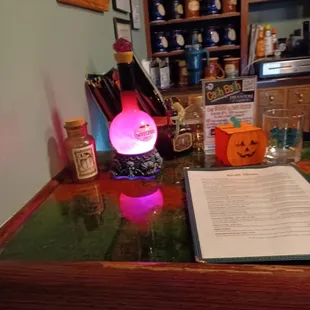 a halloween themed bar