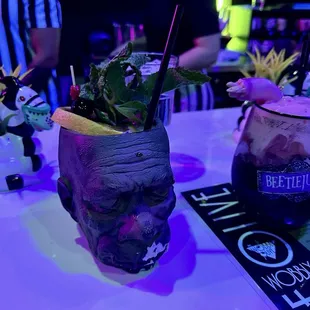 Shrunken Head Sling &amp; Married in Red, Better Off cocktails