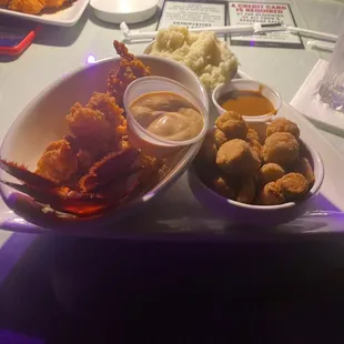 a plate of food on a table