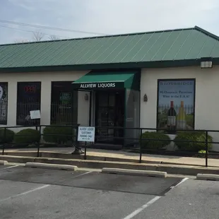 the front of the building