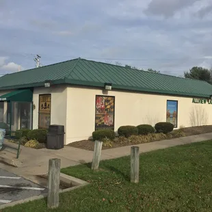 the outside of the building