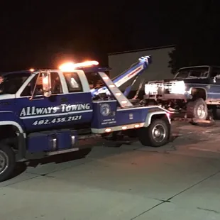 Double D was just the truck to tow that beast