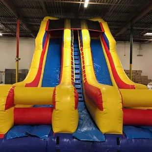 An 18-foot tall double slide. Woohoo!