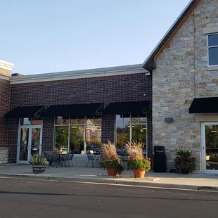 the front of the restaurant