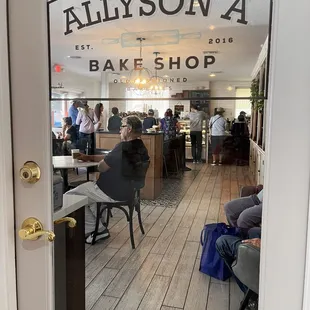 A peek in the side doorway