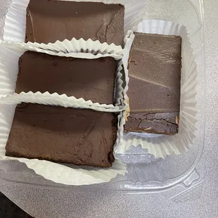 Chocolate Frosted Brownies and Buckeye Brownies