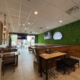 interior, sushi and sashimi