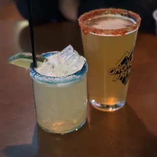 Margarita and mango beer