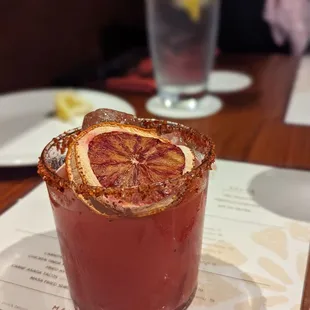 Blood orange margarita