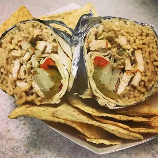 The Good Manok Ramen Burrito