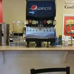 a woman sitting at a counter