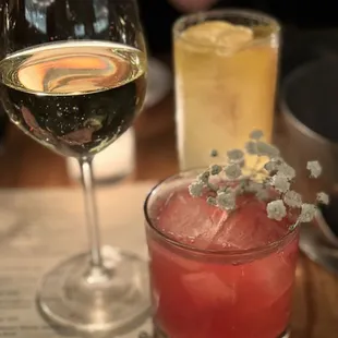 Beautiful cocktail presentation