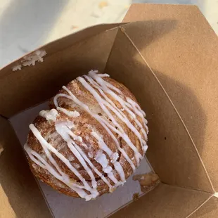 The not bad, very flaky cinnamon roll