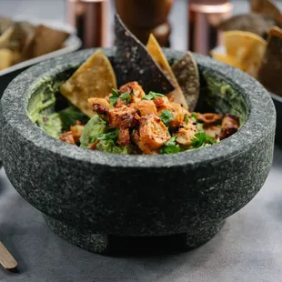 Chicharron with Guacamole