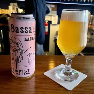 Craft lager from Italy