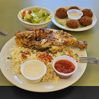 Half Grilled Chicken Platter