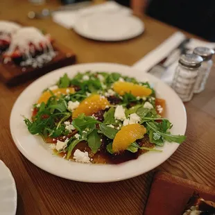 a plate of food on a table