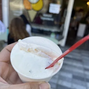 Pineapple Mint Sorbet + A Melon flavor...I think