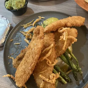 Barracuda fried fish with coconut rice and mango chutney. Amazing!!!!!!