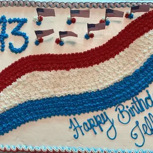 The cake from  alma&apos;s July 2020