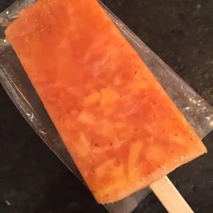 Mango with chili paleta
