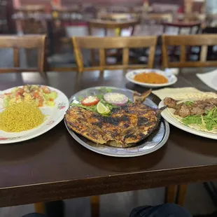 Masgoof Pompano Fish and Almasgoof Kebab