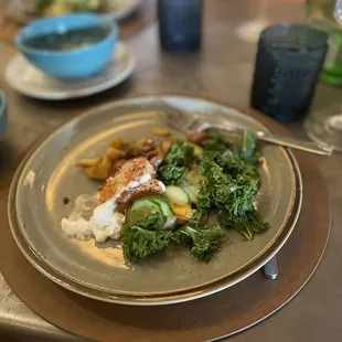 Salmon entree with crème fresh. OMG!