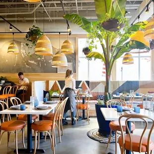 the interior of a restaurant