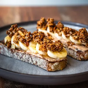Almond Butter Banana Toast