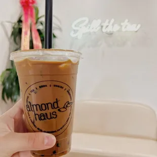 Vietnamese coffee + boba