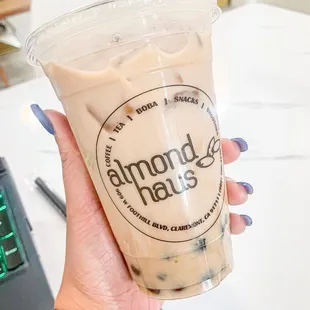 Almond milk tea